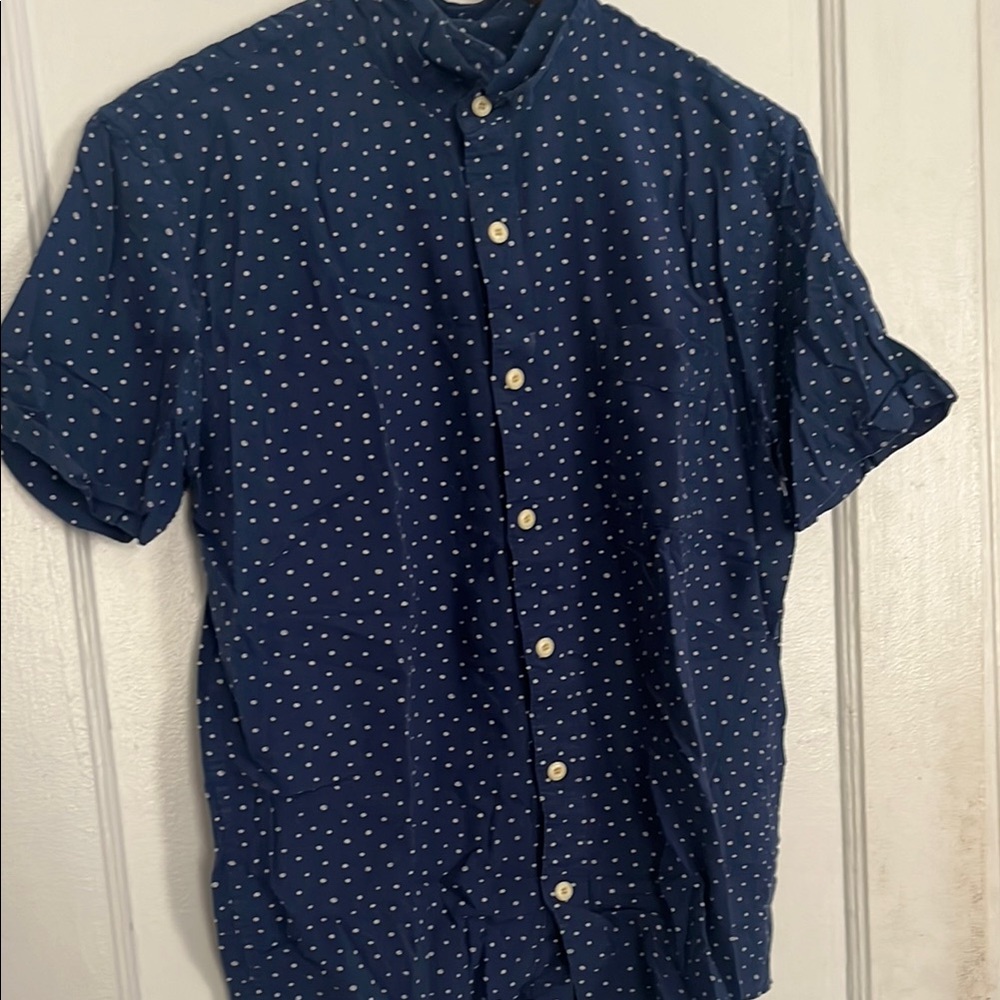Lucky Brand Dark Blue Button Down Shirt